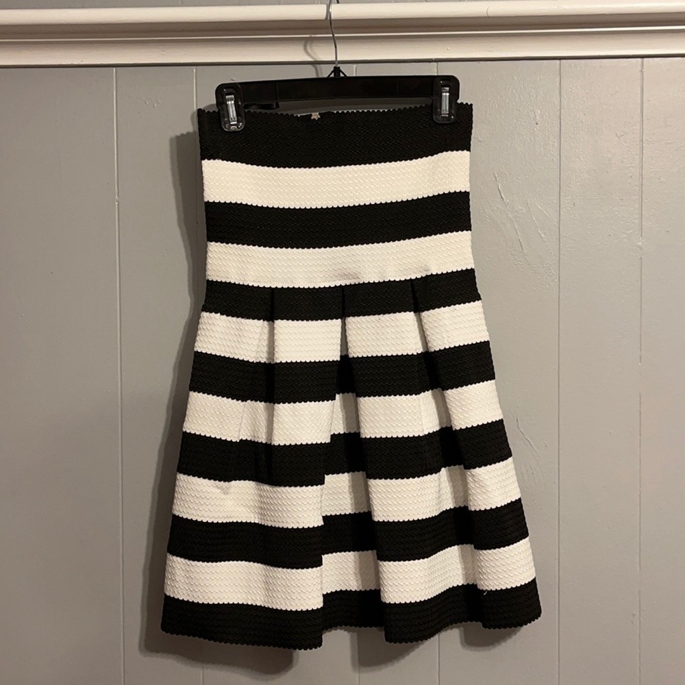 Black and white cocktail dress